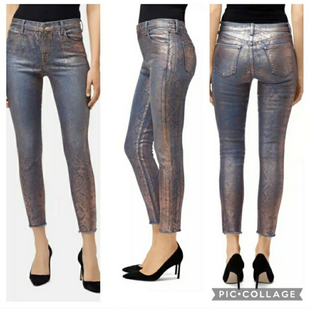 J Brand Alana High Rise Crop Skinny Jeans Size 23